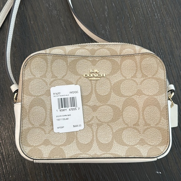 Coach Tan Signature Crossbody Bag - Picture 8 of 9